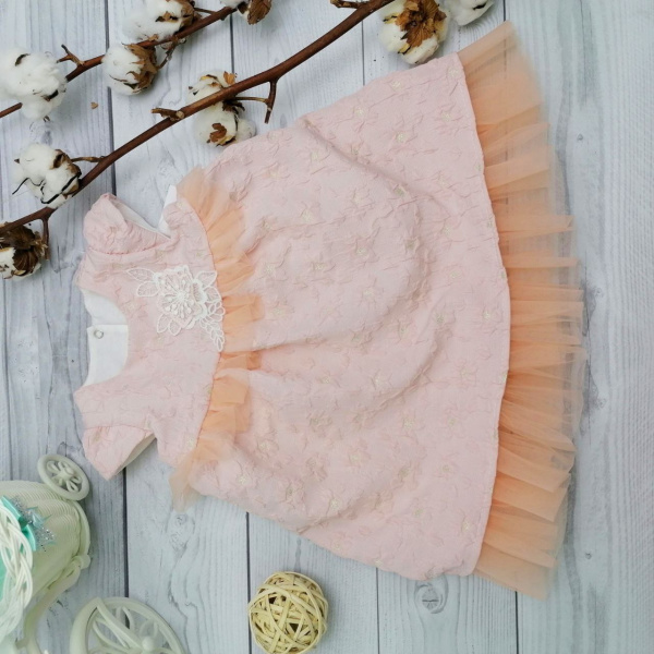 Платье нарядное для девочки Bebika (17/30-16), верх: 100% полиэстер, подкладка: 100% натуральный хлопок